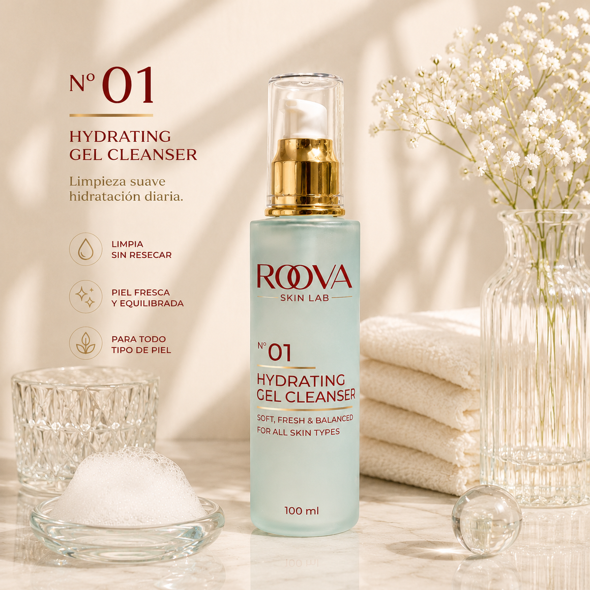 Pack SkinCare Coreano Serum + Gel limpiador 140ml