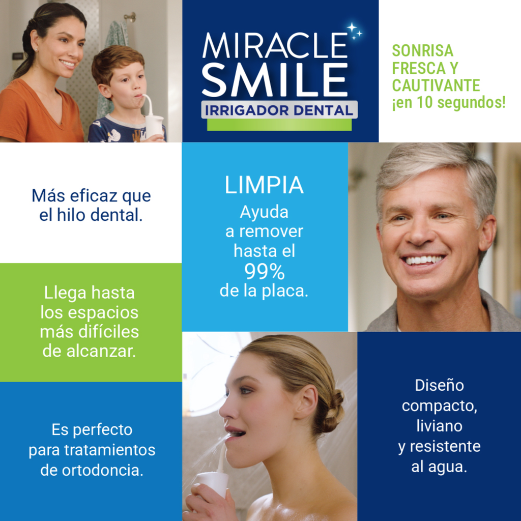 Irrigador Dental Miracle Smile Blanco USB