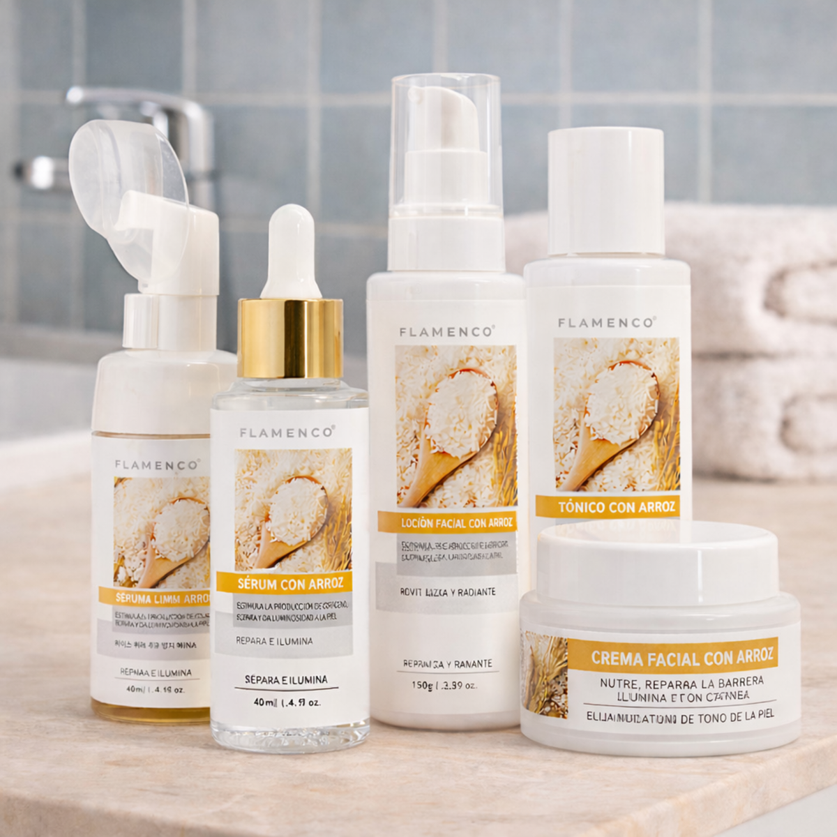 Kit Skincare de Arroz – Rutina Facial Completa